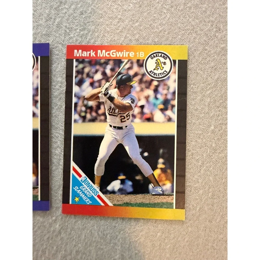Mark McGwire Donruss Baseball Card Lot of 4 1989 #95 #1 Grand Slammers #7
